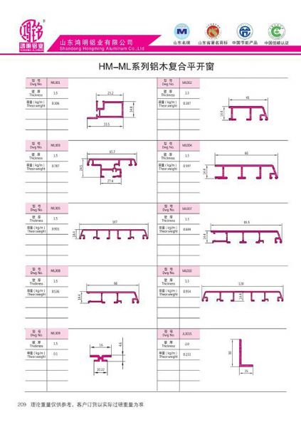 HM-ML系列鋁木復(fù)合平開(kāi)窗